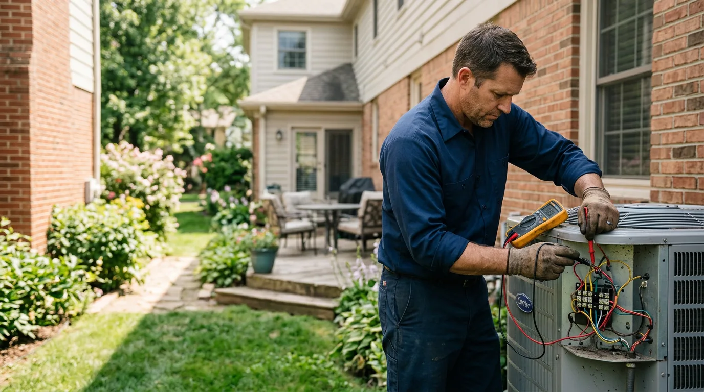 HVAC technician working near Radford, VA